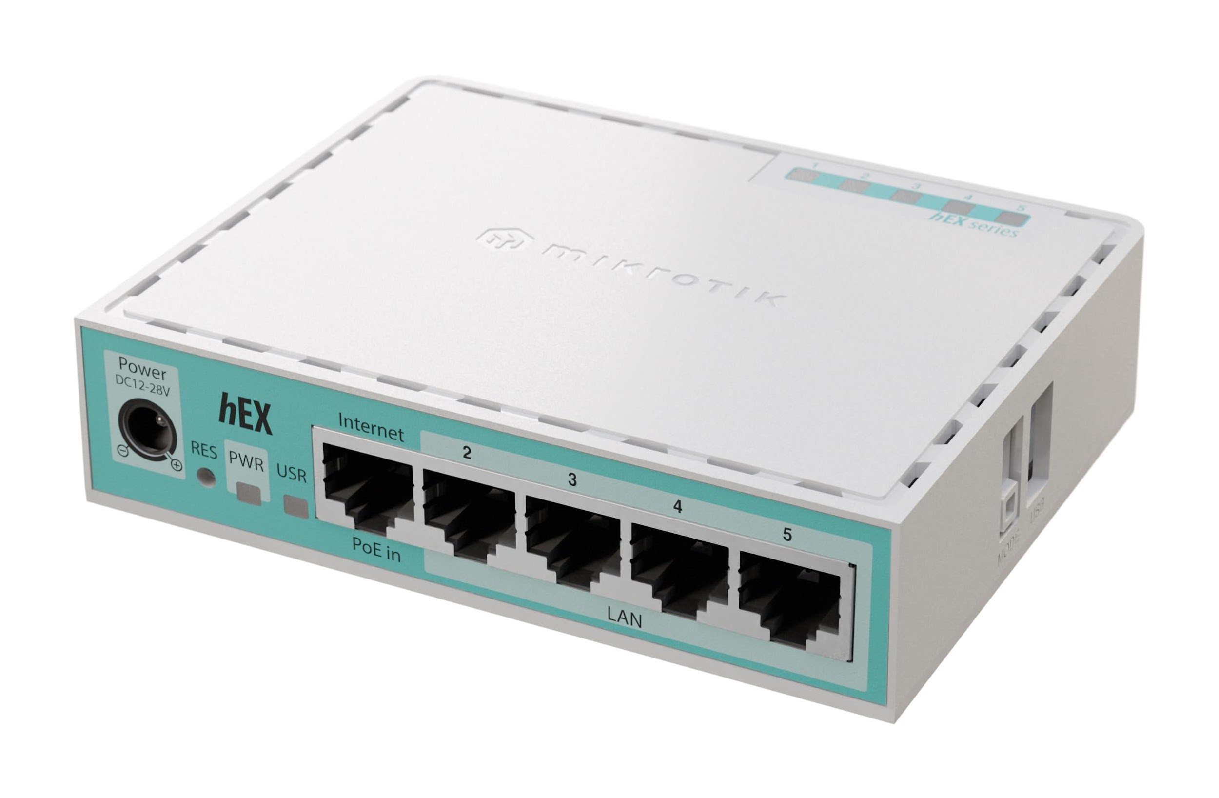 Roteador Mikrotik hEX com portas Gigabit para configuração de hotspot